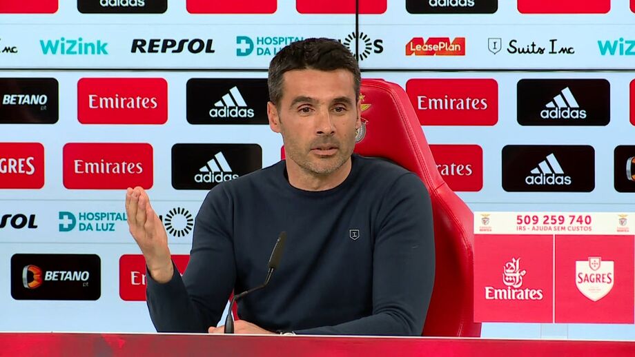 Treinador das águias confrontado com a possibilidade de o Sporting poder distanciar-se na vice-liderança