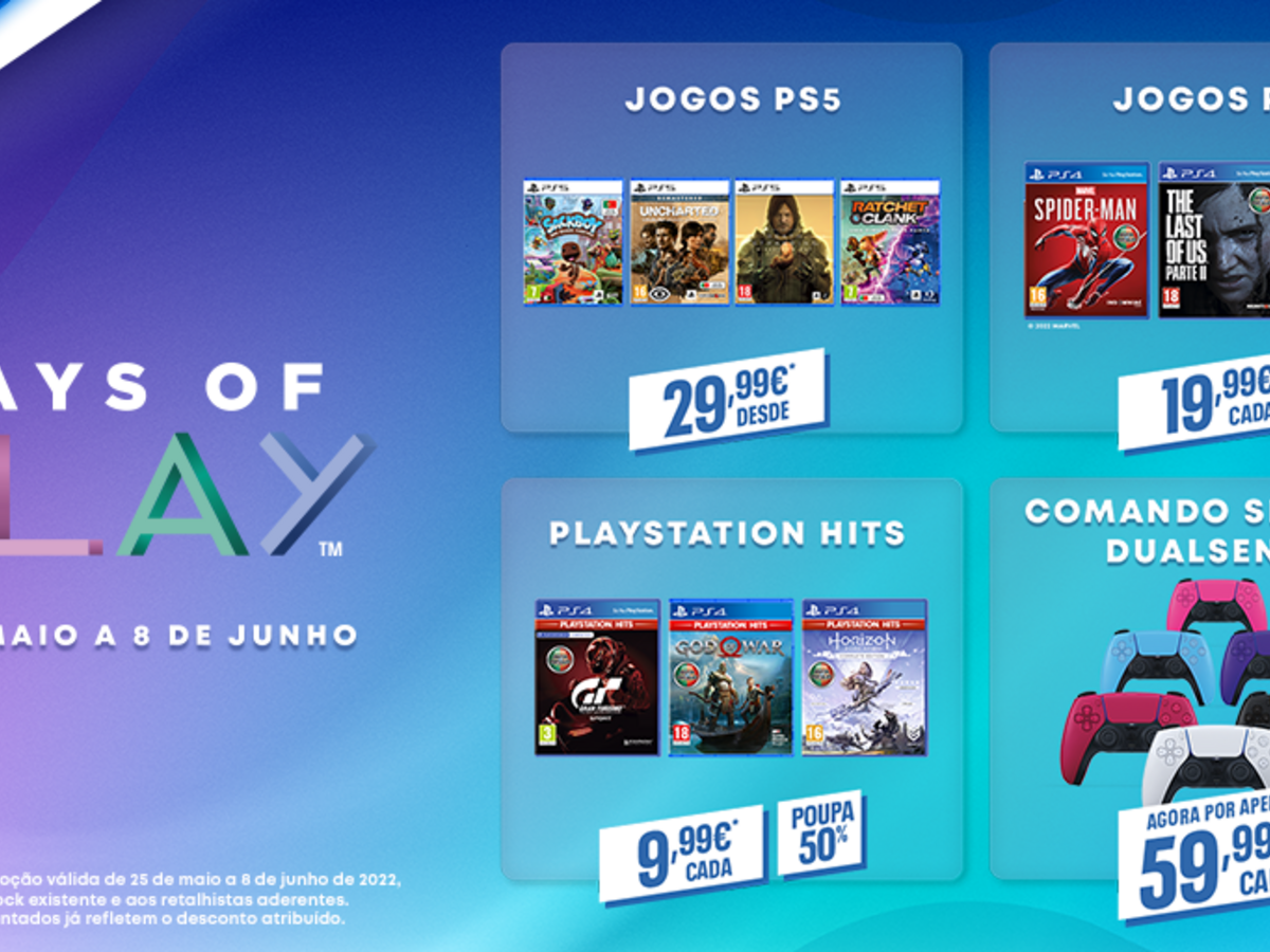 A promoção Days of Play 2022 começa amanhã (25 de maio) – PlayStation.Blog  BR