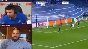 O desespero de Agüero com os golos de rajada do Real Madrid