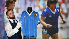 Camisola utilizada por Maradona frente à Inglaterra passou a ser a mais cara da história