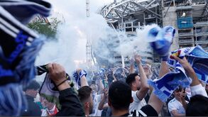 Loucura na chegada do Real Madrid ao Bernabéu para o jogo com o Manchester City