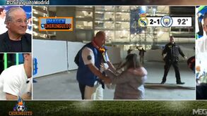 Pai e filha saem do Real Madrid-Man. City antes do final mas são forçados a voltar