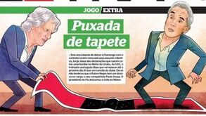 «Puxada de tapete»: polémica com Jorge Jesus e Paulo Sousa em destaque nos jornais do Rio de Janeiro