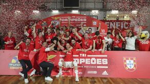 Benfica bate Sporting e sagra-se tricampeão nacional de voleibol