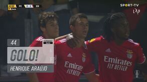 Henrique Araújo bisa na Mata Real: o golo que aumentou a vantagem do Benfica frente ao P. Ferreira