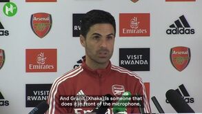  Arteta e as críticas de Xhaka: «Quando se permite que alguém fale com os media…»