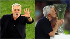 Do festejo icónico ao beijo na taça: Mourinho em mais uma noite europeia para recordar