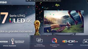 Hisense 'ataca' Mundial'2022 com a nova série TV ULED U7HQ