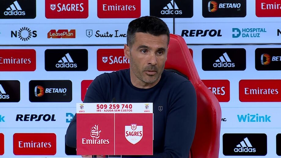 Treinador do Benfica analisou derrota no clássico com o FC Porto