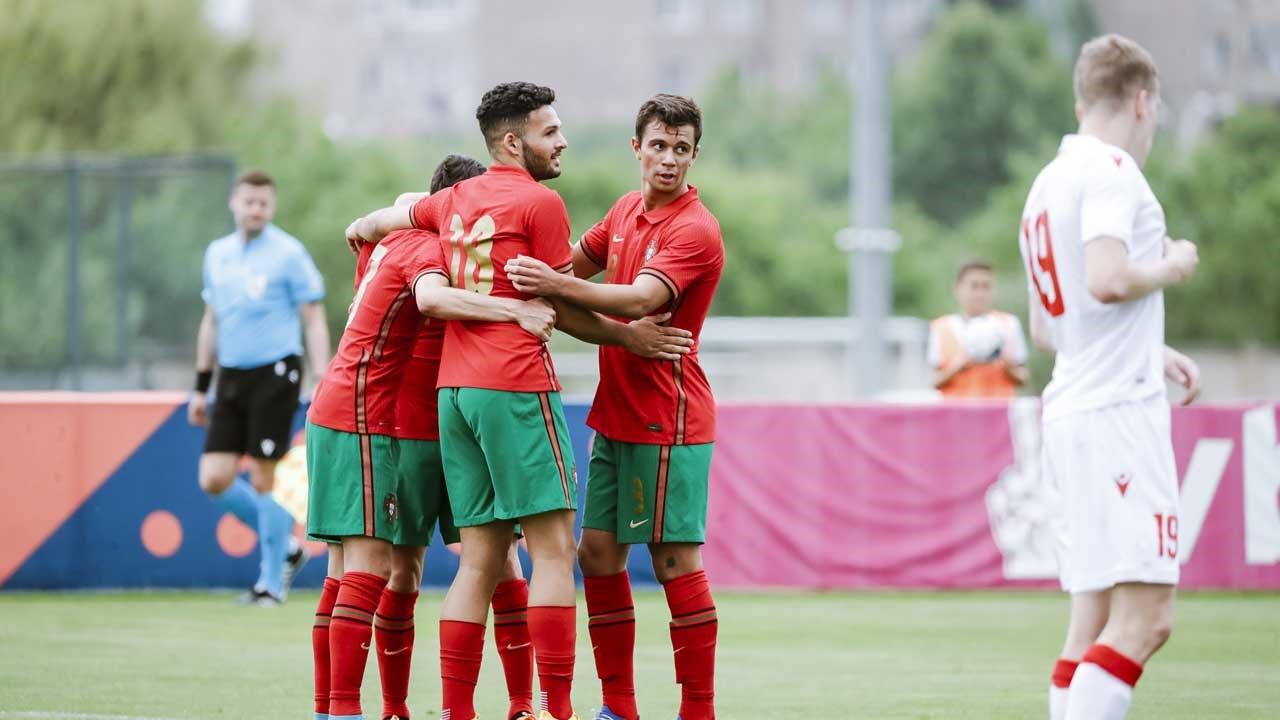 Portugal goleia Bielorrússia e lidera qualificação para o Euro sub-21