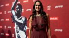 Ticha Penicheiro não esconde a emoção na hora de ser homenageada
