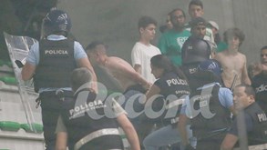 Polícia carregou sobre adeptos e claque do Sporting após o jogo de hóquei  com o Benfica - Vídeos - Jornal Record