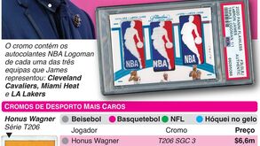 O cromo de LeBron James que pode bater um recorde em leilão