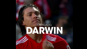 Foi assim que o Benfica se despediu de Darwin: com muitos golos e um obrigado