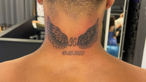 Diego Moreira fez tatuagem que marca o dia da estreia na equipa principal do Benfica