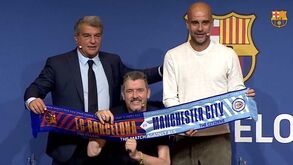 Guardiola falou em Bernardo Silva e Laporta... teve de se rir: «Será ele e mais dez!»