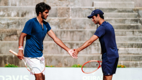 Dupla Nuno Borges e Francisco Cabral no quadro principal de pares de Wimbledon