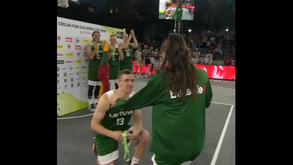 Mundial de 3x3 em basquetebol termina com... pedido de casamento