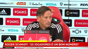 Schmidt pede aos adeptos do Benfica para aparecerem no domingo no Estádio da Luz