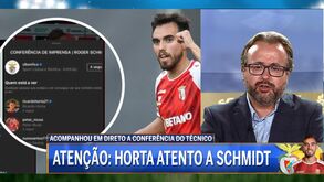 «Roger Schmidt falou ao ouvido de Ricardo Horta»