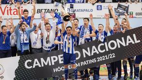 As imagens da festa do título do FC Porto no hóquei em patins