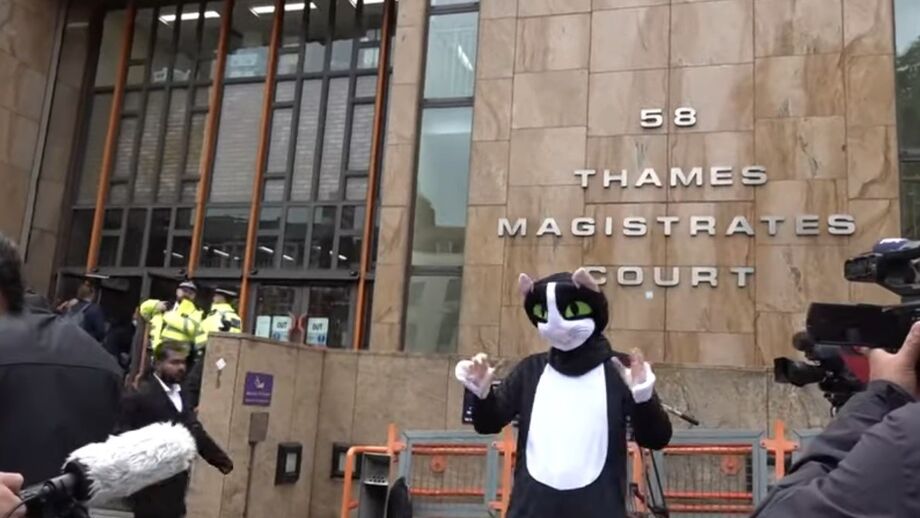 Só em Inglaterra: Zouma confrontado à porta do tribunal por... gato gigante