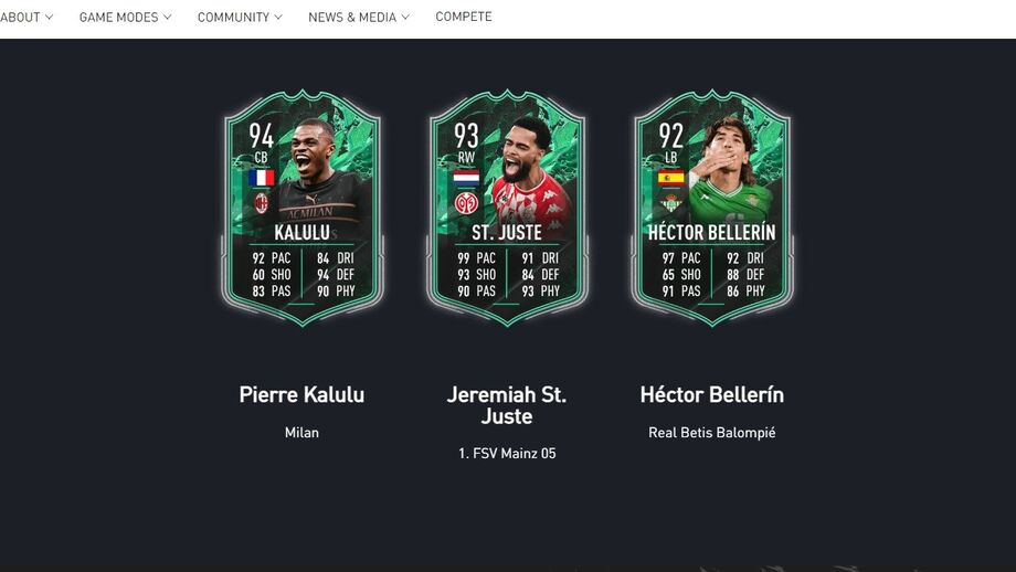 FIFA 22: St. Juste na equipa de Messi, Hazard e Son