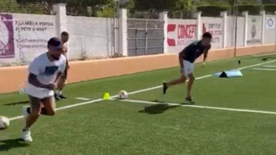 Nas férias também se trabalha forte: Otamendi mantém forma com duo da seleção argentina