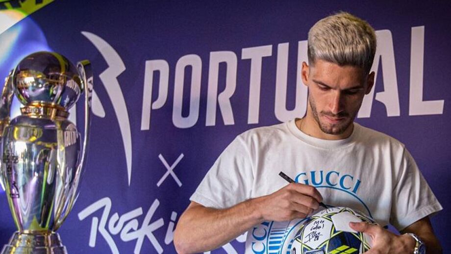 Rúben Vinagre esteve ontem no espaço da Liga no Rock in Rio