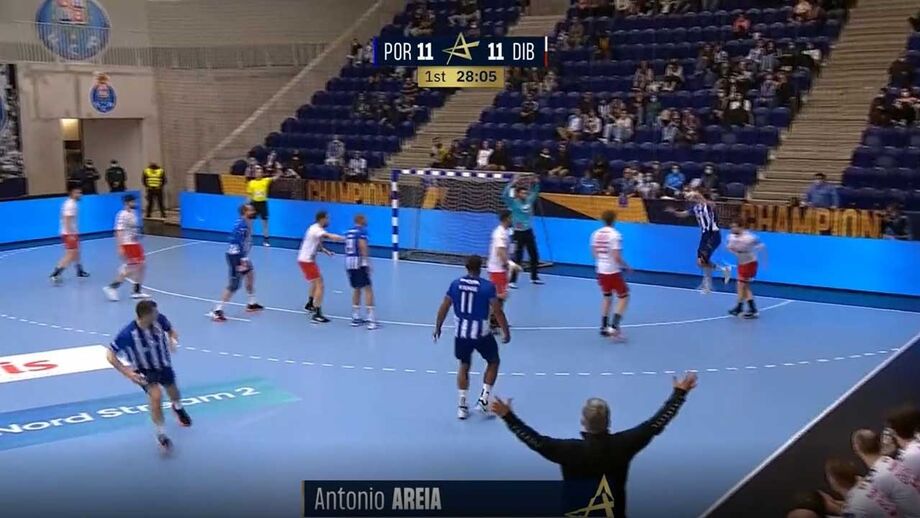 Golo de António Areia no top-10 da temporada na Liga dos Campeões de andebol