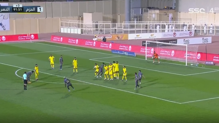 Ex-Benfica bisou na goleada do Al-Nassr ao Al-Hazem, por 4-1 e chegou aos 20 golos no campeonato