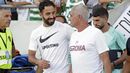 Amorim e Mourinho antes do Sporting-Roma de ontem