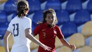 Alícia Correia em ação pela Seleção
