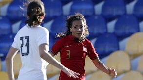 Alícia Correia em ação pela Seleção