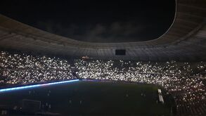 O momento em que o jogo do Palmeiras ficou... às escuras