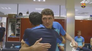 Os bastidores da primeira sessão de treinos de Christensen no Barcelona