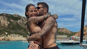 Zoe Cristofoli e Theo Hernández apaixonados nas férias
