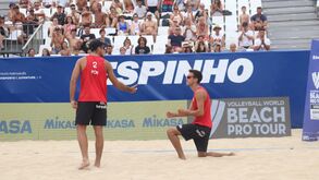 João Pedrosa e Hugo Campos afastados do Challenge de Espinho de voleibol de praia