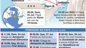 Viagem do Papa ao Canadá para curar o 