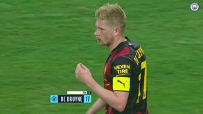 Bis de Kevin De Bruyne dá triunfo ao Man. City em particular com o América