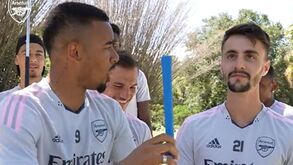 Fábio 'Silva' Vieira ganhou torneio de mini-golfe no Arsenal e a reação... diz tudo		