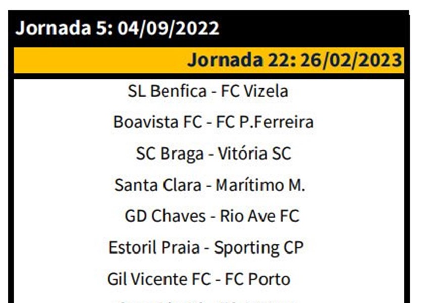Definido o calendário da Liga Portugal Bwin 22/23 - Gil Vicente Futebol  Clube