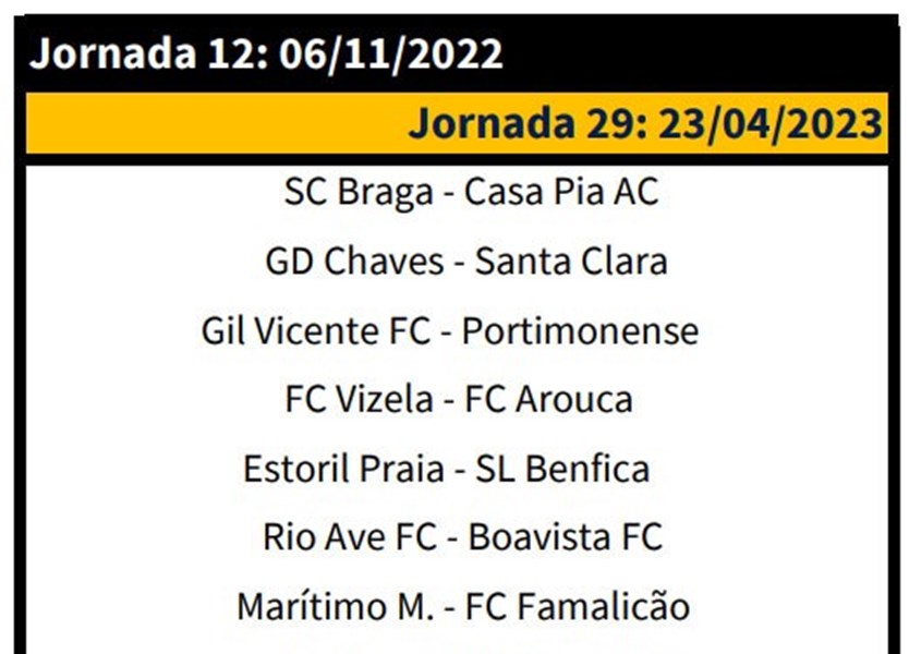 Definido o calendário da Liga Portugal Bwin 22/23 - Gil Vicente Futebol  Clube