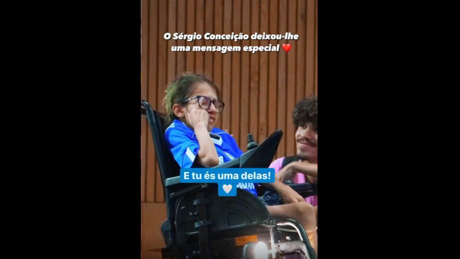 Clube aceitou o desafio do YouTuber 'Lucas with Strangers' e até Conceição contribuiu com uma mensagem