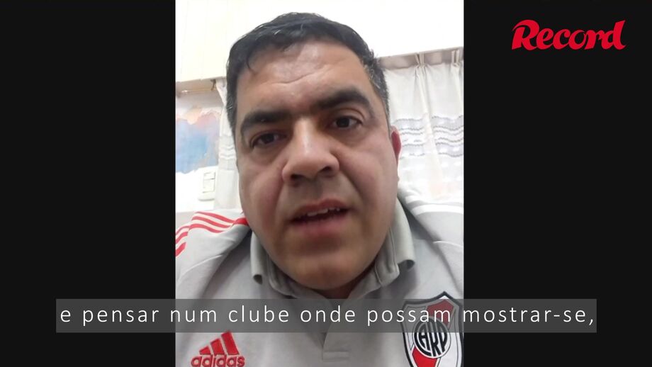 Pablo Esquivel, técnico nas camadas jovens do River Plate, elogia mentalidade do jogador que descobriu
