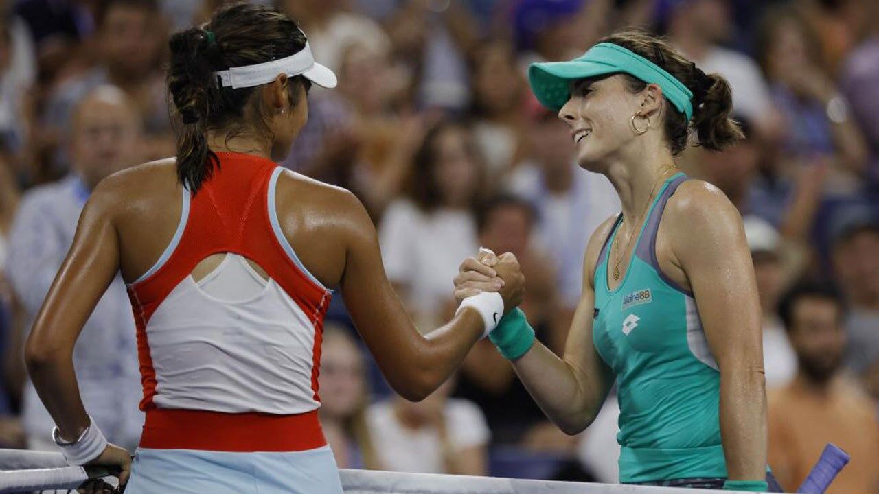 Campeã em título afastada na primeira ronda do US Open por Alize US Open Jornal Record