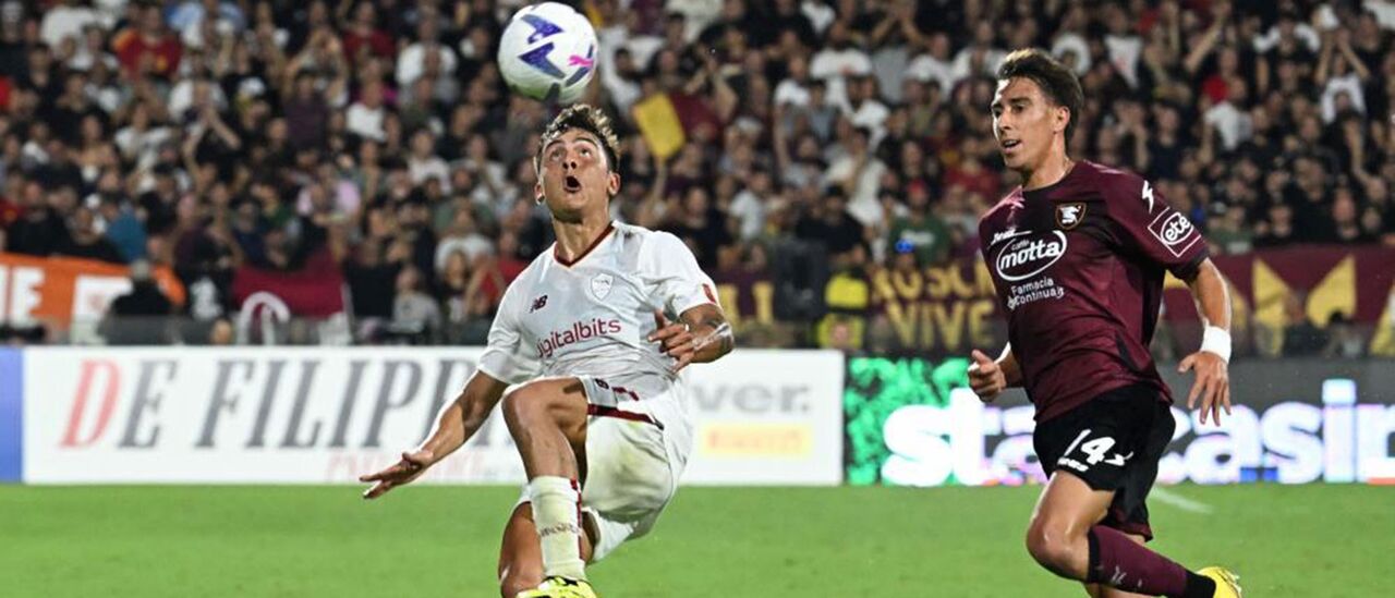 Dybala fez a primeira aparição pela Roma