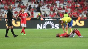 João Mário lesiona-se e deixa Benfica-Arouca ainda na 1.ª parte