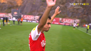 Ricardo Horta em jeito de despedida do Sp. Braga: as imagens no final do jogo com o Sporting