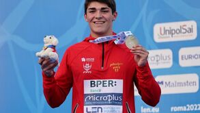 Europeus: Diogo Ribeiro conquista histórica medalha de bronze em Roma